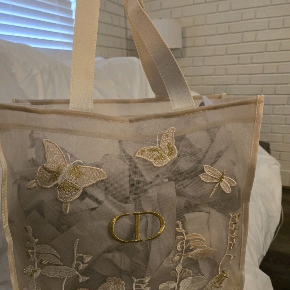✨ Dior Luxury GWP Bundle – Embroidered Mesh Tote Bag + Dior Homme Travel Tumbler - Picture 8 of 13